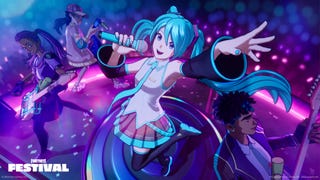 Hatsune Miku in Fortnite.