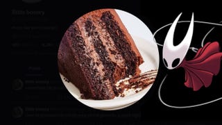 Hollow Knight and a slice of cake.