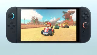 Screenshot of Switch 2 console with Mario Kart running