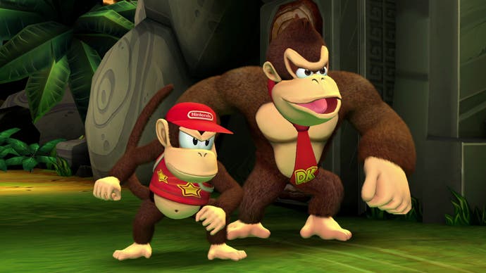 donkey kong country returns donkey kong and diddy kong