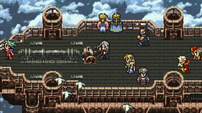 Final Fantasy 6 - characters on a ship