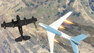 gta online the black box file flying above target plane