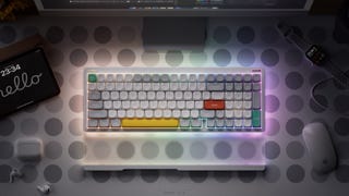 nuphy halo 96 v2 keyboard shown at night with rgb lighting