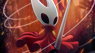 Artwork of Hollow Knight Silksong character Hornet in red cloak