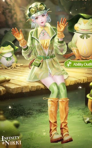 The Froggy Fashion outfit in Infinity Nikki.