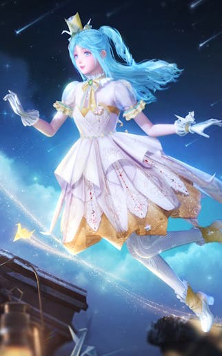 Nikki wearing the Wings of Wishes outfit in Infinity Nikki.