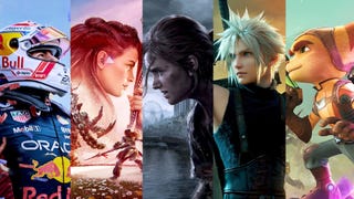 ps5 pro upgraded titles: f1 24, horizon forbidden west, last of us part 2, final fantasy, ratchet and clank rift apart