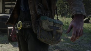 Close-up of a Satchel in Red Dead Redemption 2.