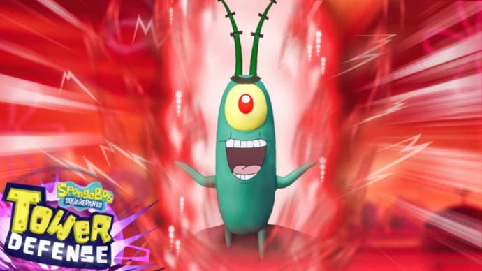 roblox spongebob tower defense plankton promo art