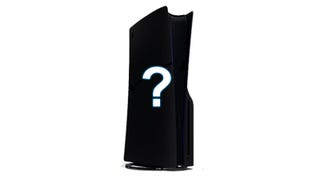 PlayStation 5 silhouette with a question mark.